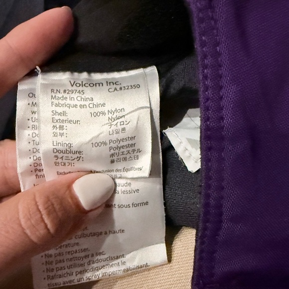 Volcom Deep Purple Snow Gear - Picture 5 of 7